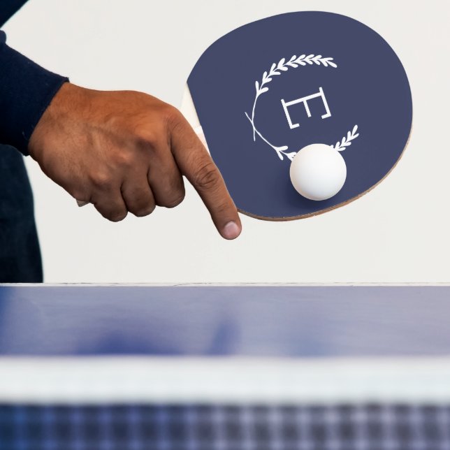 Laurel Wappen Monogram Tischtennis Schläger (InSitu)