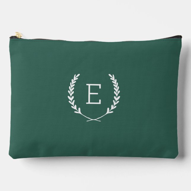 Laurel Wappen Monogram Zubehörtasche (Vorderseite)