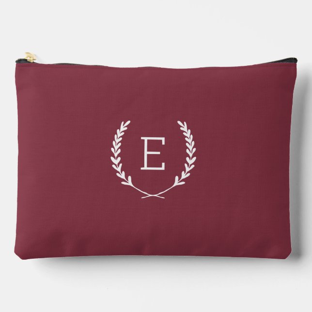 Laurel Wappen Monogram Zubehörtasche (Vorderseite)