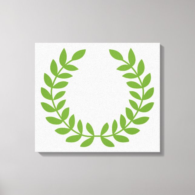 Laurel Wreath (altgriechisches Symbol) Leinwanddruck (Vorderseite)