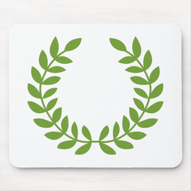 Laurel Wreath (altgriechisches Symbol) Mousepad (Vorne)