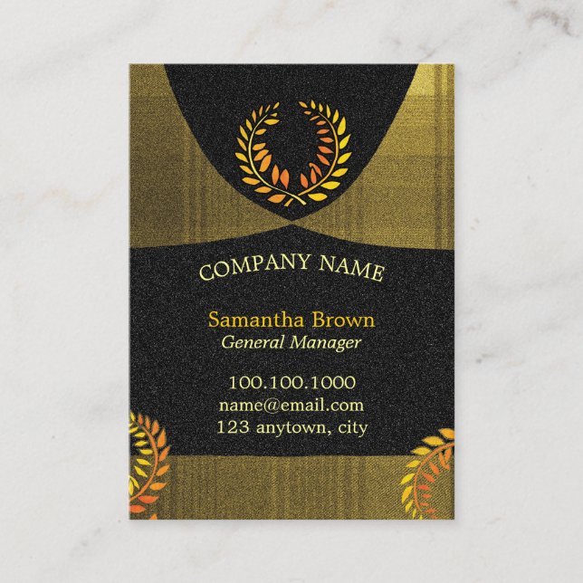 Laurel Wreath Corporate Visitenkarte (Vorderseite)
