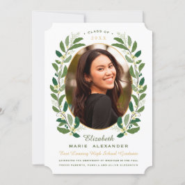 Laurel Wreath Foto Abschluss Ankündigung