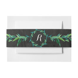 Laurel Wreath Olive Leaf Zweigstelle Modernes Chal Einladungsbanderole