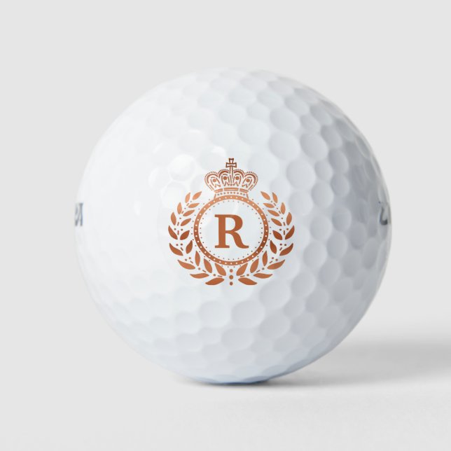 Laurel Wreath Royal Bronze Crown mit Monogram Golfball (Vorderseite)
