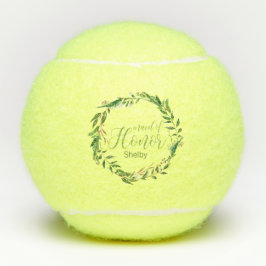 Laurel Wreath Trauzeugin Wedding Party Geschenk Tennisbälle
