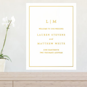 Lauren Monogram Elegant Wedding Foliendrucke
