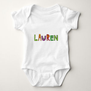"Lauren" Monster-Buchstaben Baby Strampler
