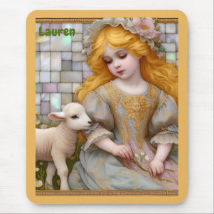LAUREN ~ Pastel Girl Piglet ~ Mousepad