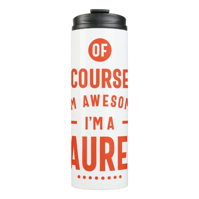 Lauren Personalisiert Name Birthday Gift Thermosbecher (Vorderseite)