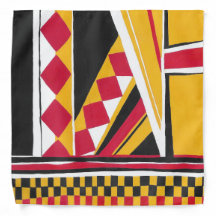 Lauren Rosenberg 22" Kubistischer Scarf Bandana