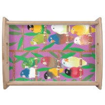 Lauren Rosenberg Original Parakeet Serviertablett