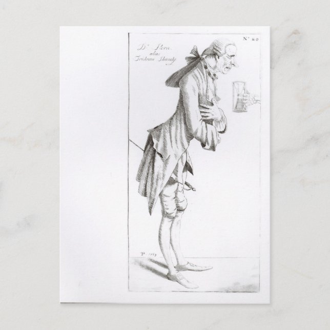 Laurence Sterne Postkarte (Vorderseite)