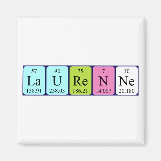 Laurenne Periodenmagnet Magnet (Vorne)
