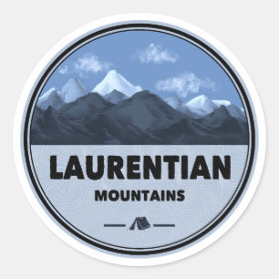 Laurentinische Berge Québec Kanada Camping Runder Aufkleber