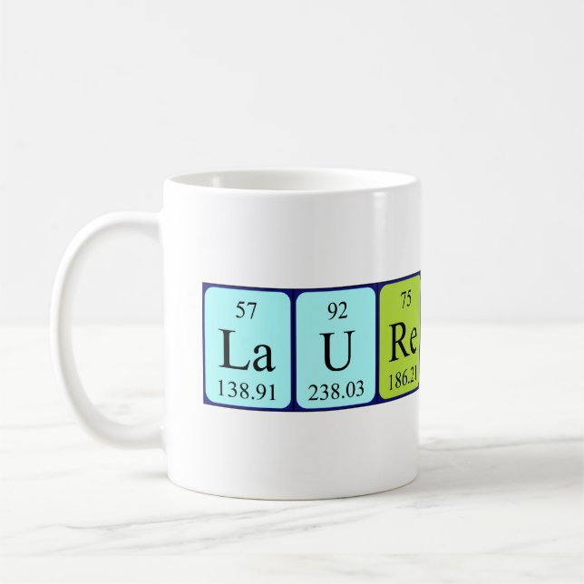 Laurestine Periodenname Tasse (Links)