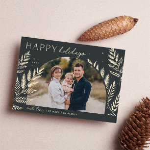 Laurier d'hiver   Carte de vœux Joyeuses Fêtes