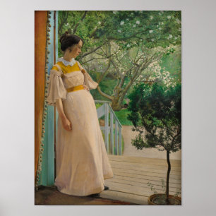 Laurits Andersen Ring Im Garten Tür CC0495 Poster