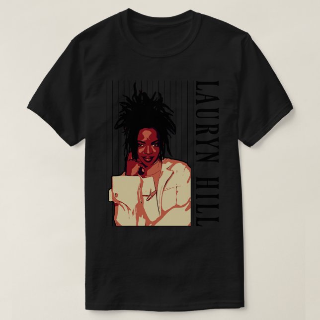 Lauryn Hill 90s Poster T-Shirt (Design vorne)