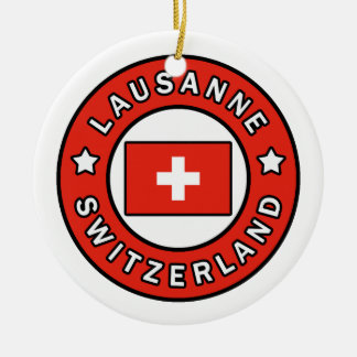 Lausanne die Schweiz Keramik Ornament