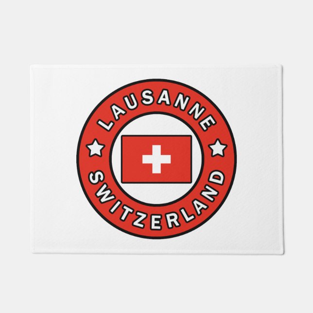 Lausanne Schweiz Fußmatte (Vorderseite)