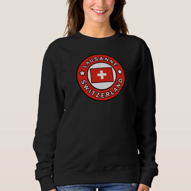 Lausanne Schweiz Sweatshirt (Vorderseite)