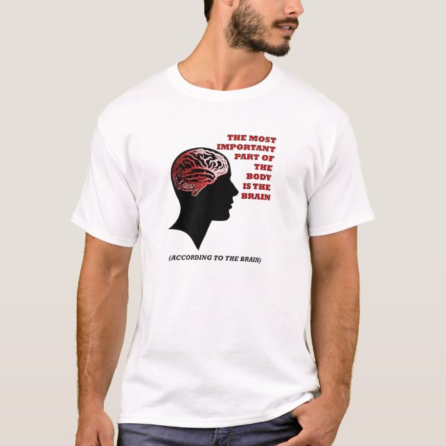 Laut Brain Funny Tshirt (Vorderseite)