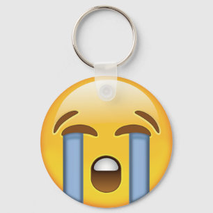 Laut schreiendes Gesicht Emoji Schlüsselanhänger