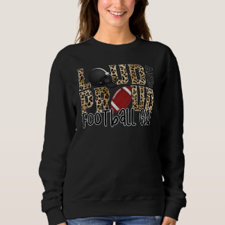 Laut stolz Fußball Oma Gigi Leopard Fußball Sweatshirt