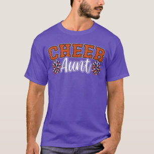 Laut Stolz Jubel Aunteam Orange Pom Poms Cheerlead T-Shirt