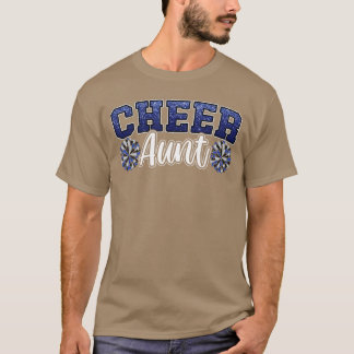 Laut Stolz Jubel Tante Blaue Pom Poms Cheerleader T-Shirt