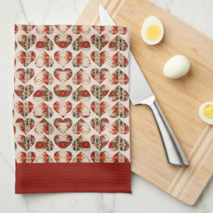 Laute Herzen Geschirrtuch