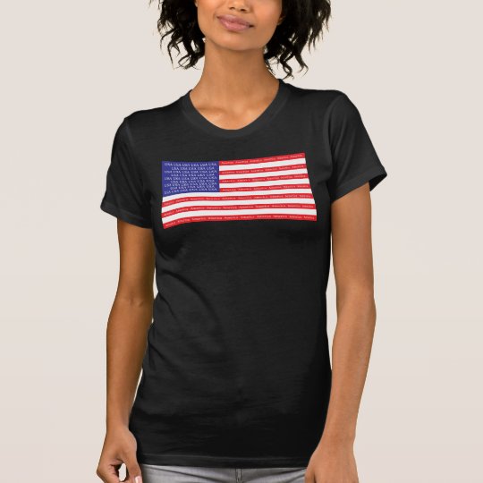 Laute u. stolze amerikanische Flagge T-Shirt
