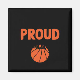 Laute und stolze Basketball-Mama - Funny Quotes Magnet