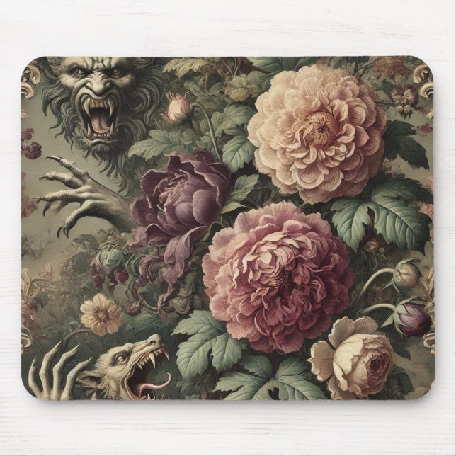Lauter als Blooms - gotisch Viktorianisch Mousepad (Vorne)