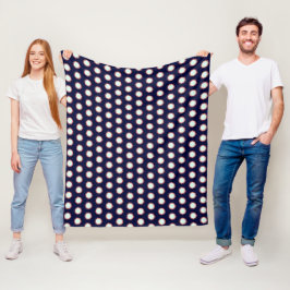 Lauter Blitz Blau Mit Oranger Umrandung Fetter Mus Fleecedecke