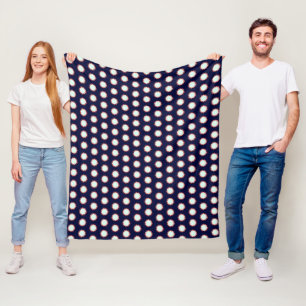 Lauter Blitz Blau Mit Oranger Umrandung Fetter Mus Fleecedecke