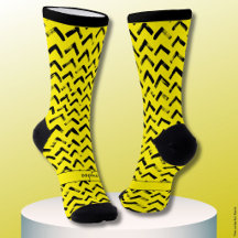 Lauter Chevron Schwarz und Gelb Name Initialen