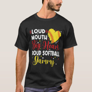 Lauter Mund Großes Herz Stolz Weiches Gammy Mutter T-Shirt