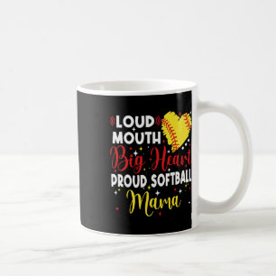 Lauter Mund Großes Herz Stolze Weiche Mama Muttert Kaffeetasse