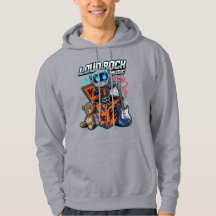 Lauter Rockmusik-Roboter