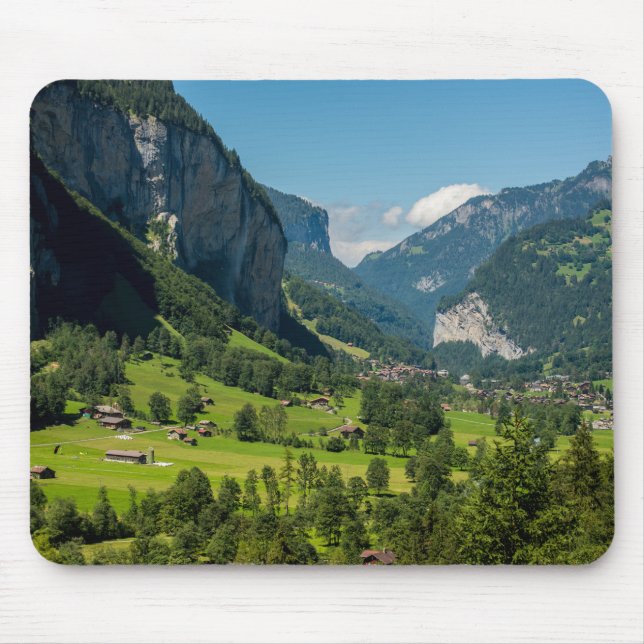 Lauterbrunnen - Bernese Alpen - die Schweiz Mousepad (Vorne)