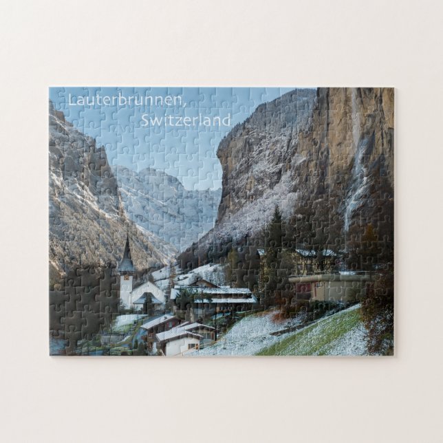 Lauterbrunnen Puzzlespiel mit Geschenkboxen (Horizontal)