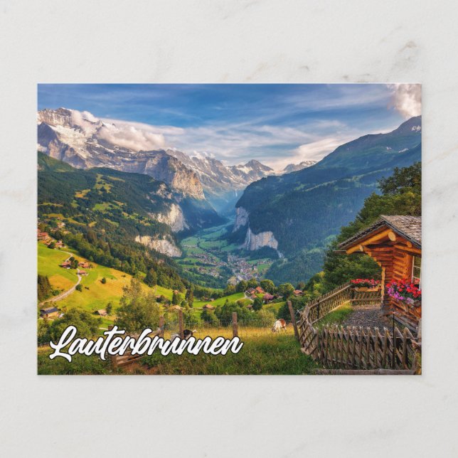 Lauterbrunnen, Schweiz Postkarte (Vorderseite)