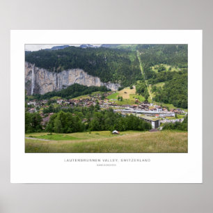 Lauterbrunnen Tal, Schweiz - Wall Print Poster