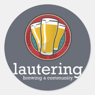 Lautering Round Sticker - Blatt