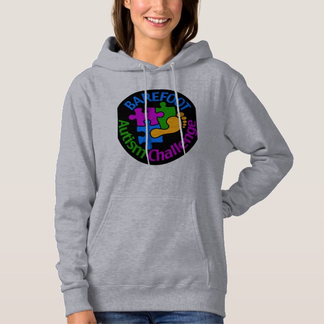 L'autisme à pieds nus Défendre la sweat - shirt à  (Devant)