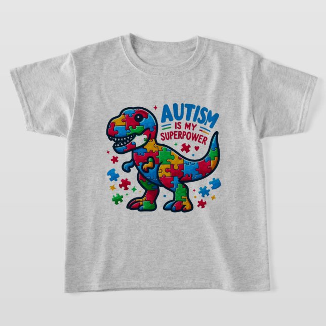 L'autisme est le T-shirt de mes enfants super-puis (Poser)