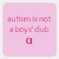 l'autisme n'est pas un club de garçons autocollant