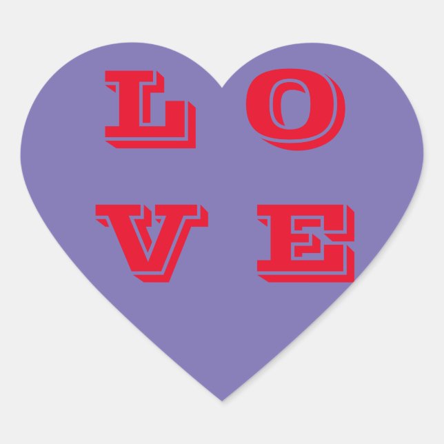 L'autocollant Amour et les étiquettes (Devant)